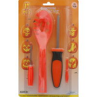 Far East Brokers and Consultants Pumpkin Carving Kit, 10 Piece, Ages 8+ - 1 Each 