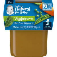 Gerber Pea Carrot Spinach, 2 Pack - 2 Each 