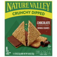 Nature Valley Granola Squares, Chocolate, Crunchy Dipped