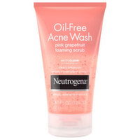 Neutrogena Acne Wash, Pink Grapefruit, Foaming Scrub, Oil-Free - 4.2 Fluid ounce 