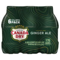 Canada Dry Ginger Ale, Caffeine Free, 6 Pack - 6 Each 