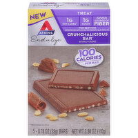 Atkins Bars, Treat, Crunchalicious - 5 Each 