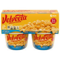 Velveeta Shell Pasta & Cheese Sauce, Microwaveable, 4 Pack - 4 Each 