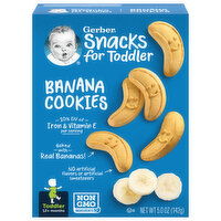 Gerber Cookies, Banana, Toddler (12+ Months) - 5 Ounce 