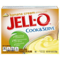 Jell-O Pudding & Pie Filling, Cook & Serve, Banana Cream