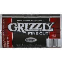 Grizzly Snuff, Moist, Premium Natural, Fine Cut - 5 Each 