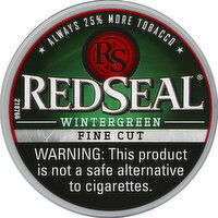 RedSeal Smokeless Tobacco, Fine Cut, Wintergreen