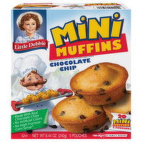 Little Debbie Muffins, Chocolate Chip, Mini