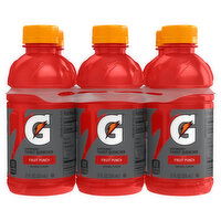 Gatorade Thirst Quencher, Fruit Punch - 6 Each 