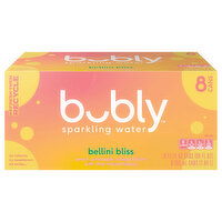 Bubly Sparkling Water, Bellini Bliss - 8 Each 