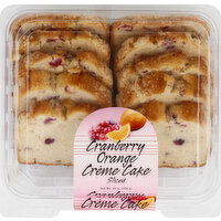 Olson's Baking Company Creme Cake, Orange, Cranberry, Sliced