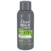 Dove Men+Care Shampoo + Conditioner, 2 in 1, Fresh + Clean - 3 Fluid ounce 