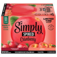 Simply Spiked Beer, Cranberry, Variety Pack - 12 Each 