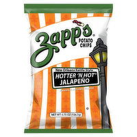 Zapp's Potato Chips, Hotter 'N Hot Jalapeno, New Orleans Kettle Style - 4.75 Ounce 