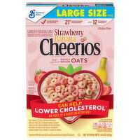 Cheerios Cereal, Strawberry Banana, Large Size - 14.9 Ounce 