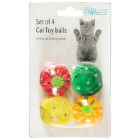 Blue Paws Cat Toy Balls, Set of 4, Blu-0150 - 1 Each 