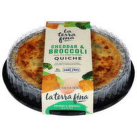 La Terra Fina Quiche, Cheddar & Broccoli - 23 Ounce 