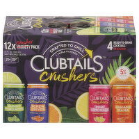 Clubtails Malt Beverage Cocktail, Assorted, Crushers - 12 Each 