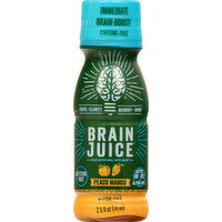 BrainJuice Juice, Peach Mango - 2.5 Ounce 