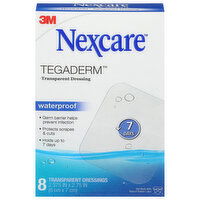 Nexcare Transparent Dressings, Waterproof - 8 Each 