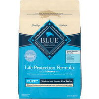 Blue Buffalo Food for Puppies, Natural, Chicken and Brown Rice Recipe, Puppy - 15 Pound 