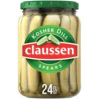 Claussen Kosher Deli-Style Pickle Spears - 24 Fluid ounce 