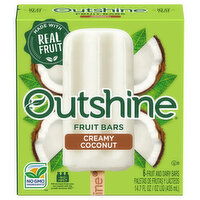 Outshine Fruit Bars, Creamy Coconut - 6 Each 