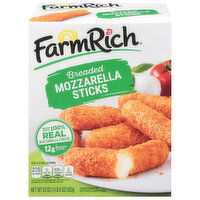 Farm Rich Mozzarella Sticks, Breaded - 22 Ounce 