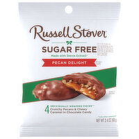 Russell Stover Chocolate Candy, Sugar Free, Pecan Delight - 4 Each