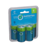 Simply Done C Alkaline 1.5V Batteries - 4 Each 