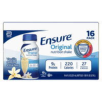 Ensure Nutrition Shake, Vanilla, Original, 16 Pack - 16 Each 