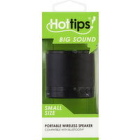 Hottips Speaker, Portable, Wireless, Small Size - 1 Each 