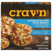 Crav'n Flavor Pizza Bagels, Combination, Mini