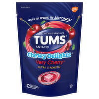 Tums Antacid, Ultra Strength, Soft Chews, Very Cherry - 32 Each 