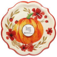 Sugar Plum Party Paper Plates, Dinner - 8 Each 