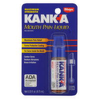 Kanka Mouth Pain Liquid, Maximum Strength - 0.33 Fluid ounce 