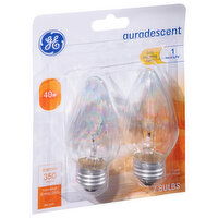 GE Light Bulbs, Auradescent, Soft White, 40 Watts - 2 Each 