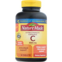 Nature Made Vitamin C, Extra Strength Chewable, 1000 mg, Tablets, Orange - 90 Each 