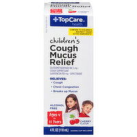 TopCare Cough Mucus Relief, Children's, Cherry Flavor - 4 Fluid ounce 