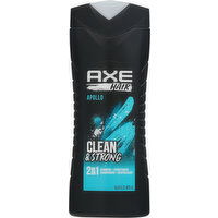 Axe Shampoo + Conditioner, 2 in 1, Apollo, Clean & Strong - 16 Fluid ounce 