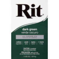 Rit All Purpose Dye, Dark Green - 1.125 Ounce 