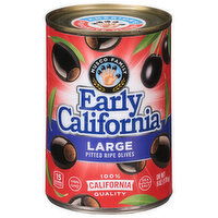 Early California Olives, Ripe, Pitted, Large - 6 Ounce 