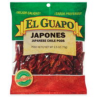 El Guapo Japanese Chile Pods, Japones - 2.5 Ounce 