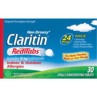 Claritin Indoor & Outdoor Allergies, Original Prescription Strength, 10 mg, Non-Drowsy, Tablets - 30 Each 