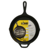 Lodge Cast Iron Skillet, Cast Iron, Seasoned, 10.25 Inch - 1 Each 