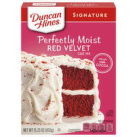 Duncan Hines Cake Mix, Red Velvet, Perfectly Moist - 15.25 Ounce 