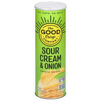 The Good Crisp Company Potato Crisps, Sour Cream & Onion - 5.6 Ounce