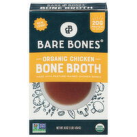 Bare Bones Bone Broth, Organic, Chicken - 16 Ounce 