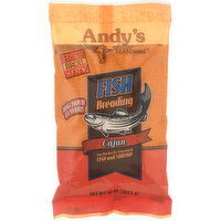 Andys Seasoning Fish Breading, Cajun - 10 Ounce 