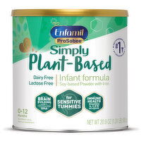 Enfamil ProSobee Baby Formula is a dairy and lactose free soy plant protein formula that is naturally easy on sensitive tummies. Our gentle formula is suitable for infants with lactose intolerance and is a dairy free alternative to milk based formula. - 20.9 Ounce 